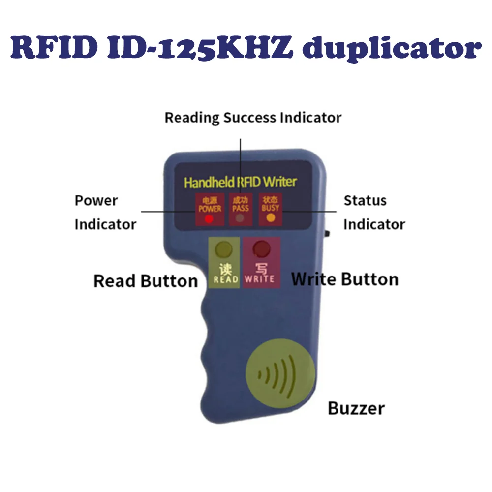 RFID ޴  ID 125kHz  Ʈ Ĩ, EM4305 T5577 5200   б EM4100/TK4100 Űü ± Ŭ, ǰ